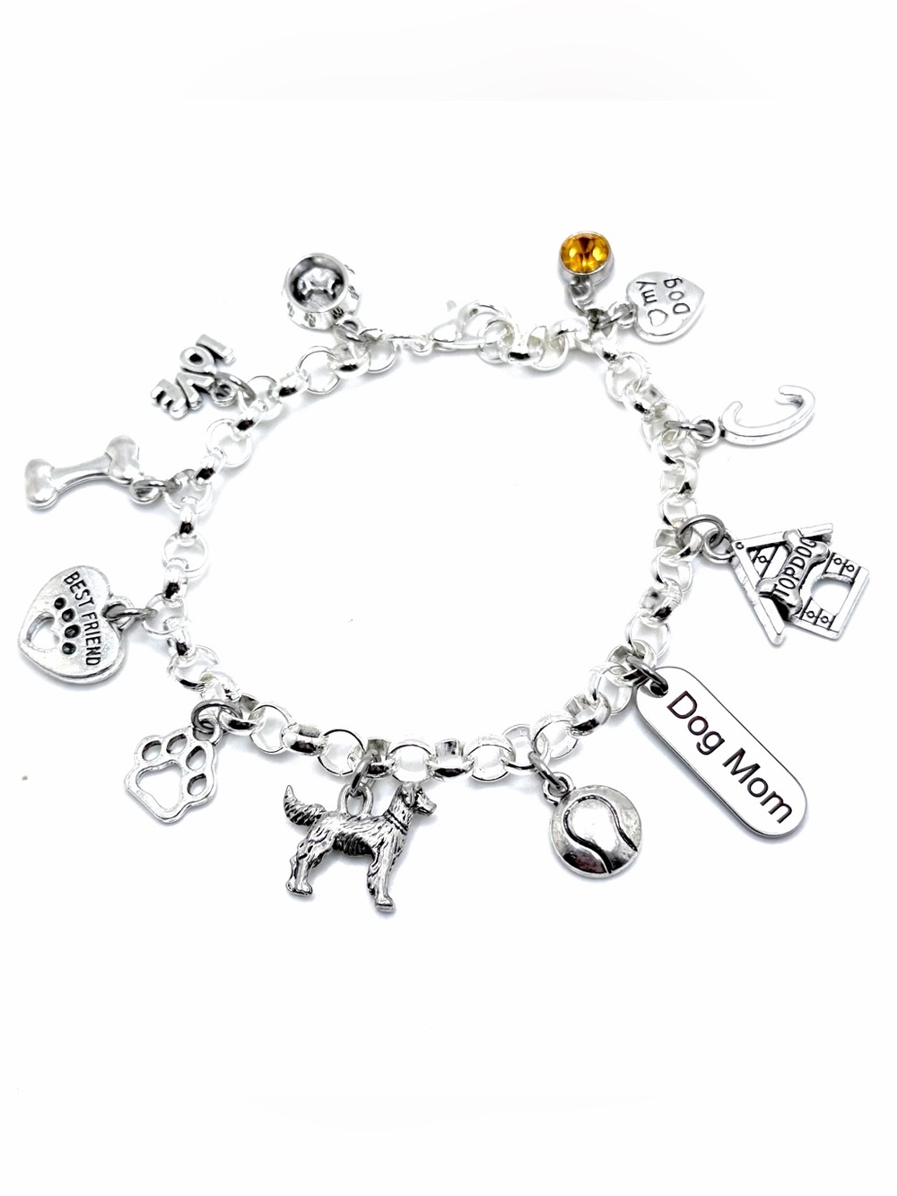 Golden Retriever Charm Bracelet Dog